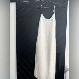 Zara Linen White Maxi Dress